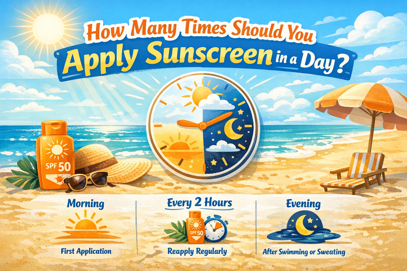how many times apply sunscreen per a day for men | Mensense